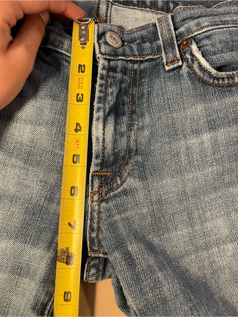 7 For All Mankind Women's Light Blue Bootcut Jeans - Picture 7 of 9